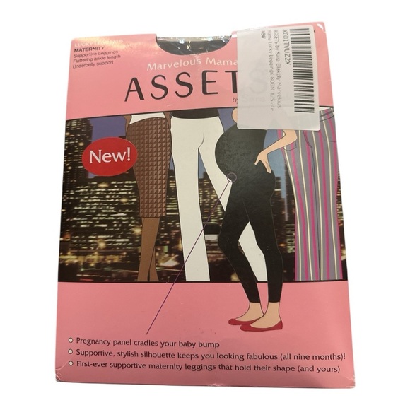 Marvelous Mama Maternity Leggings | ASSETS by Sara Blakely | Size 1 | Slate - Picture 4 of 5